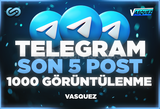 ⭐ TELEGRAM Son 5 Post 1000 Görüntülenme ⭐