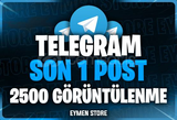⭐ TELEGRAM Son 1 Post 2500 Görüntülenme