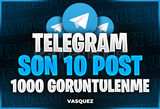 ⭐ TELEGRAM Son 10 Post 1000 Görüntülenme ⭐