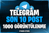 ⭐ TELEGRAM Son 10 Post 1000 Görüntülenme