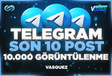 ⭐ TELEGRAM Son 10 Post 10.000 Görüntülenme ⭐