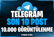 ⭐ TELEGRAM Son 10 Post 10.000 Görüntülenme