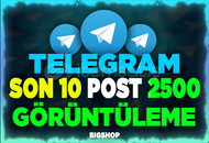 ⭐Telegram Son 10 Post 2500 Görüntülenme