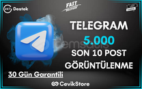⭐Telegram Son 10 Post 5.000 Görüntülenme⭐