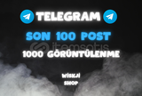 ⭐️TELEGRAM SON 100 POST 1000 GÖRÜNTÜLENME⭐️