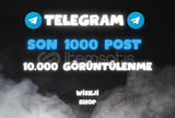 ⭐️TELEGRAM SON 1000 POST 10.000 GÖRÜNTÜLENME⭐️