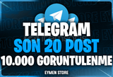 ⭐ TELEGRAM Son 20 Post 10.000 Görüntülenme