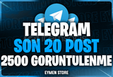 ⭐ TELEGRAM Son 20 Post 2500 Görüntülenme