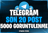 ⭐ TELEGRAM Son 20 Post 5000 Görüntülenme