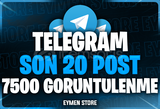 ⭐ TELEGRAM Son 20 Post 7500 Görüntülenme