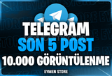 ⭐ TELEGRAM Son 5 Post 10.000 Görüntülenme