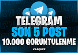 ⭐ TELEGRAM Son 5 Post 10.000 Görüntülenme ⭐