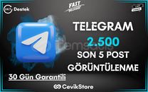 ⭐Telegram Son 5 Post 2.500 Görüntülenme⭐