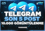 ⭐ TELEGRAM Son 5 Post 10.000 Görüntülenme ⭐