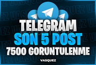 ⭐ TELEGRAM Son 5 Post 7500 Görüntülenme ⭐