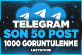 ⭐TELEGRAM SON 50 POST 1000 GÖRÜNTÜLENME⭐