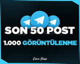 ⭐TELEGRAM SON 50 POST 1000 GÖRÜNTÜLENME [HIZLI]