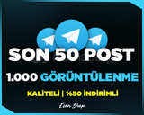 ⭐TELEGRAM SON 50 POST 1000 GÖRÜNTÜLENME [HIZLI]