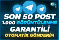 ⭐TELEGRAM SON 50 POST 1000 GÖRÜNTÜLENME HIZLI⭐