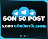 ⭐TELEGRAM SON 50 POST 5000 GÖRÜNTÜLENME [HIZLI]