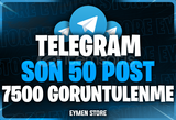 ⭐ TELEGRAM Son 50 Post 7500 Görüntülenme