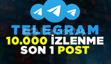 TELEGRAM SON POST 10.000 GÖRÜNTÜLENME