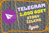 Telegram - Story Görüntülenme 1.000 Adet ⭐