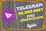 Telegram - Tekil 50.000 Görüntülenme ⭐