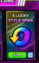 Tennis: Zero / 5 LUCKY STYLE SPIN 