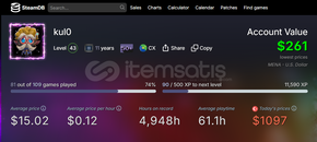 TERTEMİZ VACSIZ 11 YILLIK EMEK STEAM HESABI TERTEMİZ VACSIZ 11 YILLIK EMEK STEAM HESABI