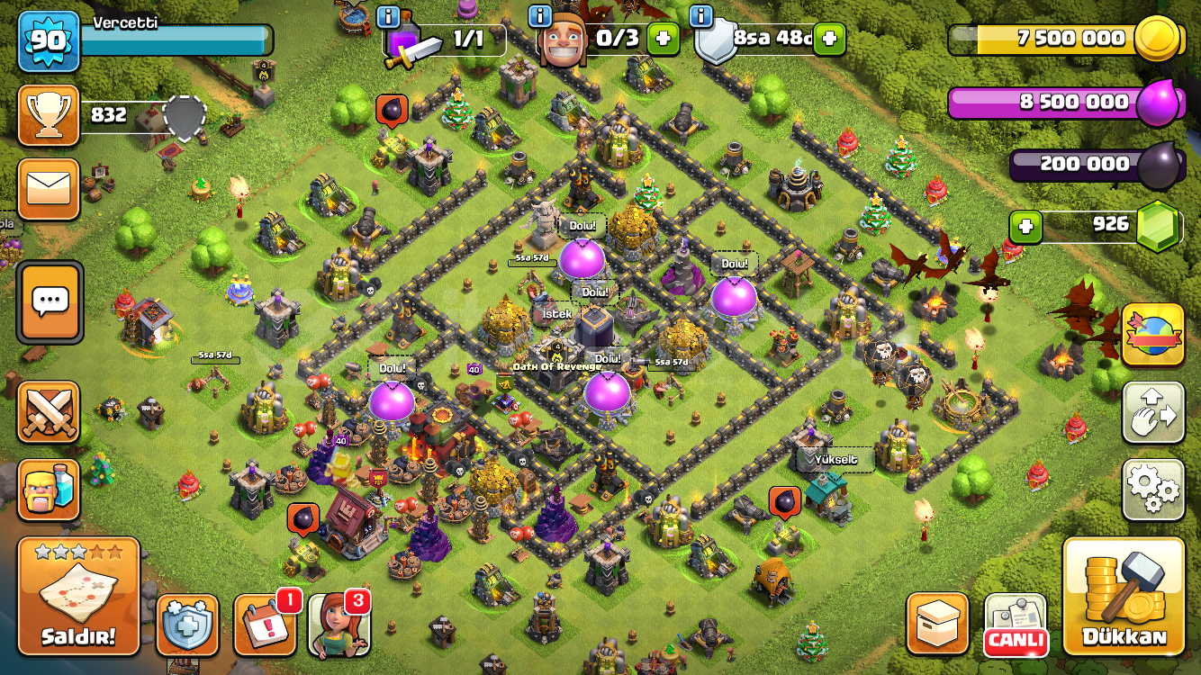 TH 10 KÖY (TH 9'dan Max Geçilmiş) TH 10 KÖY (TH 9'dan Max Geçilmiş)