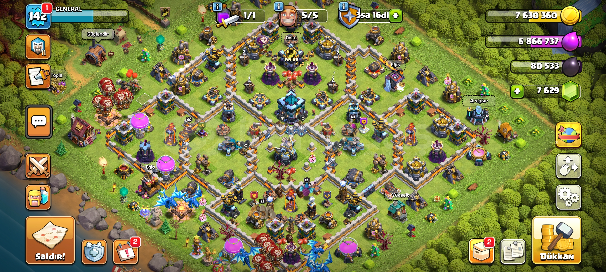TH 13 1000 KLAN PUANİ 7000+ TAS TH 13 1000 KLAN PUANİ 7000+ TAS