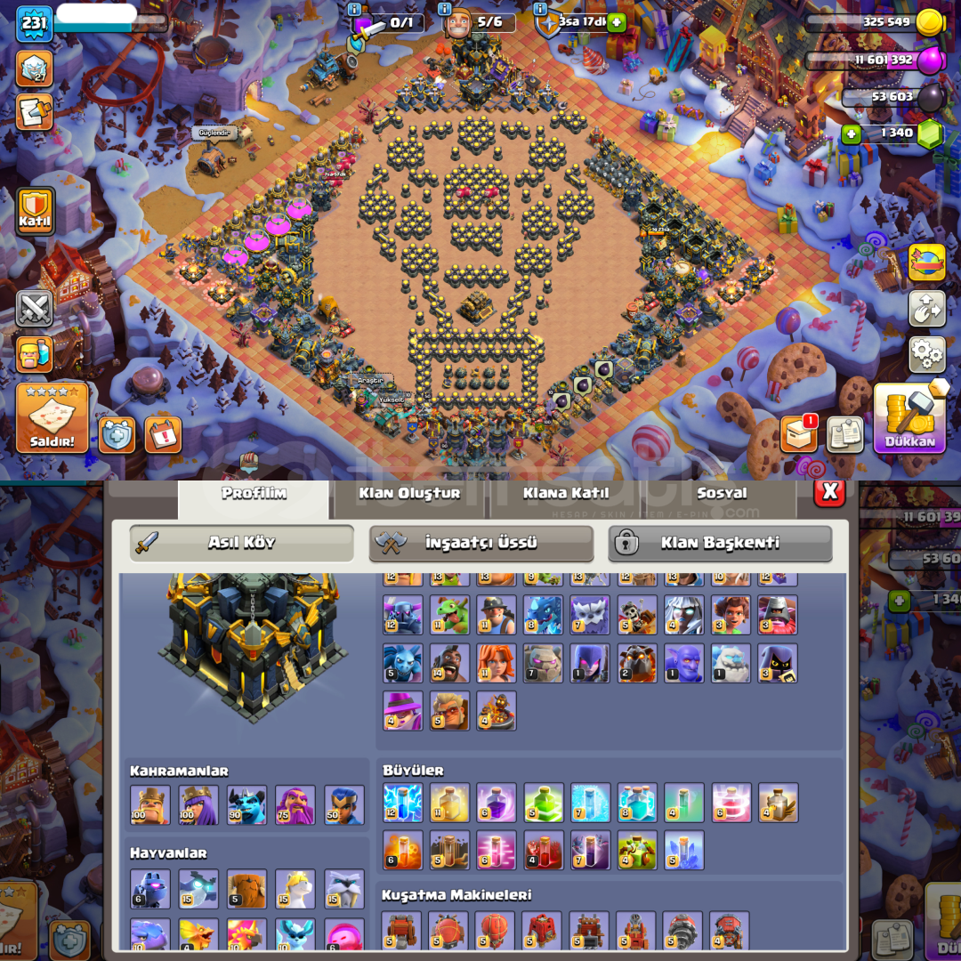 ⚡️COC TH 17 MAX+MAX HESAP⚡️ ⚡️COC TH 17 MAX+MAX HESAP⚡️