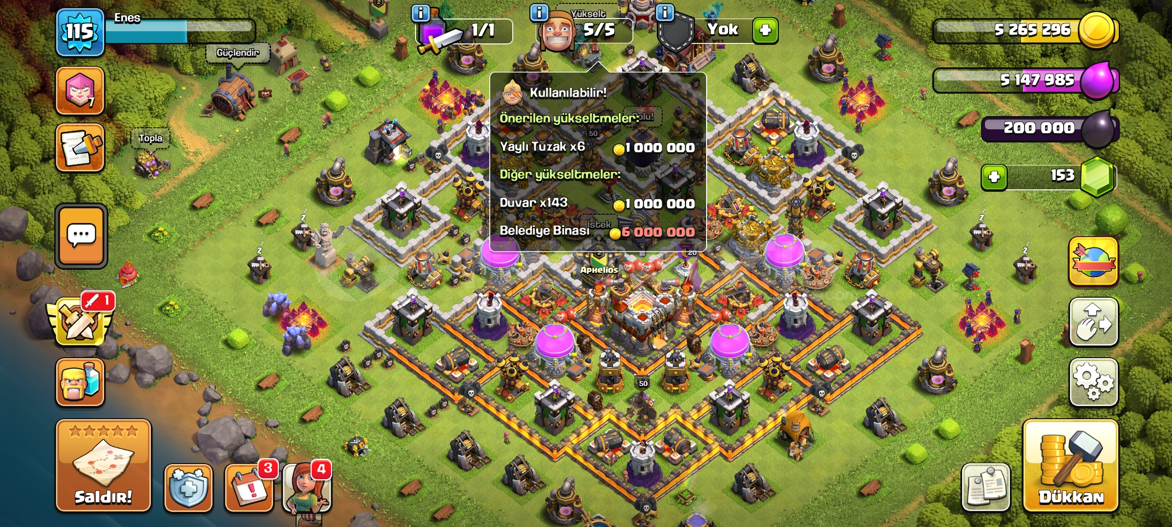 TH11 MAX⚡️COC | • 1 ÖZEL KOSTÜM |  TH11 MAX⚡️COC | • 1 ÖZEL KOSTÜM |