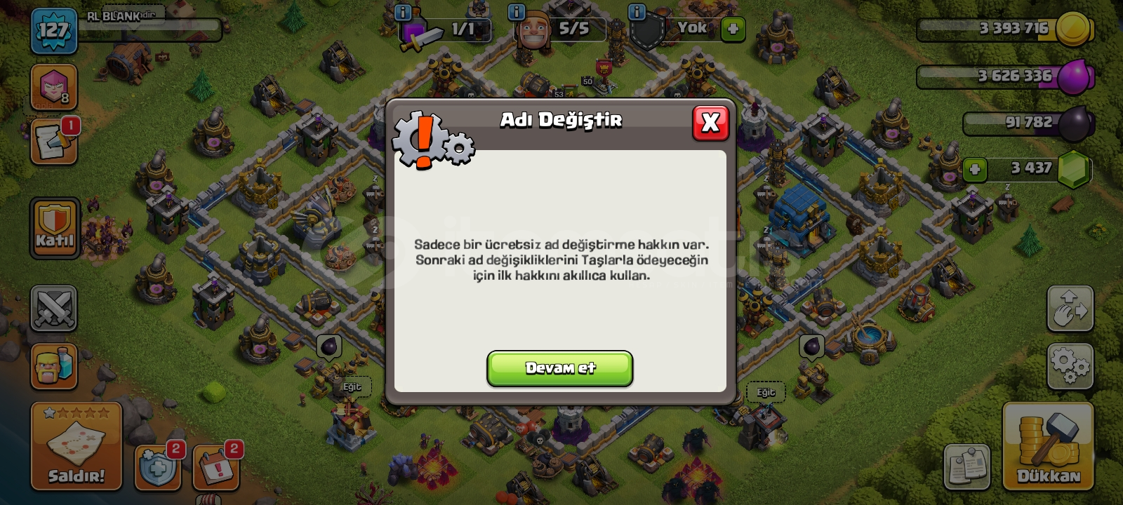 TH12 3400 Taş 195 Madalyalı COC+3000 Kupa CR