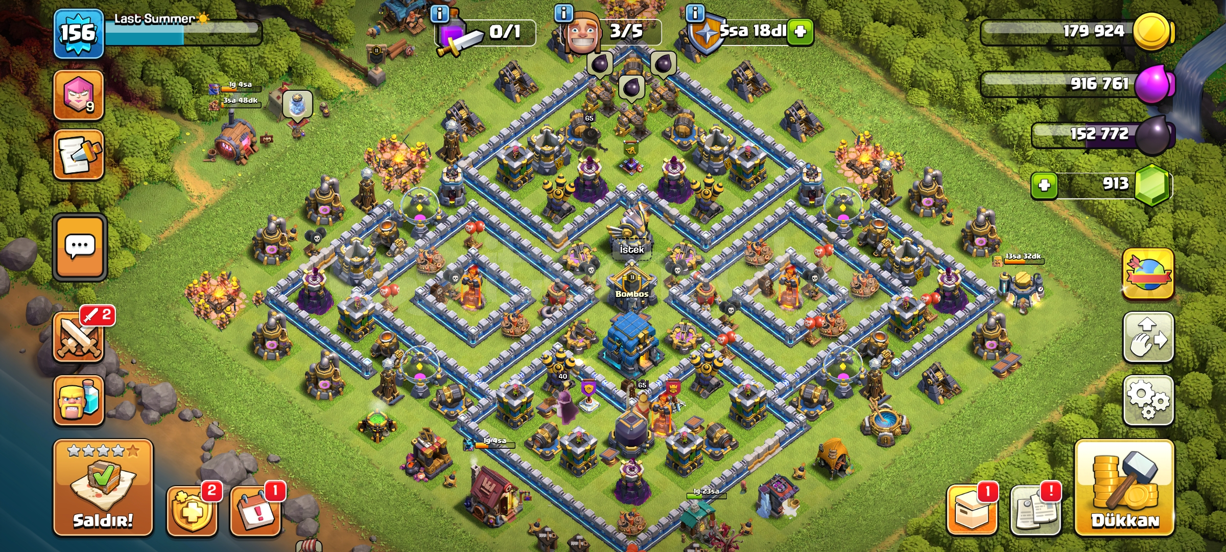 TH12 MAX,PASS AÇIK,156 LEVEL TH12 MAX,PASS AÇIK,156 LEVEL