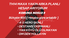TH14 ARKAPLANLI HESAP ARANIR 