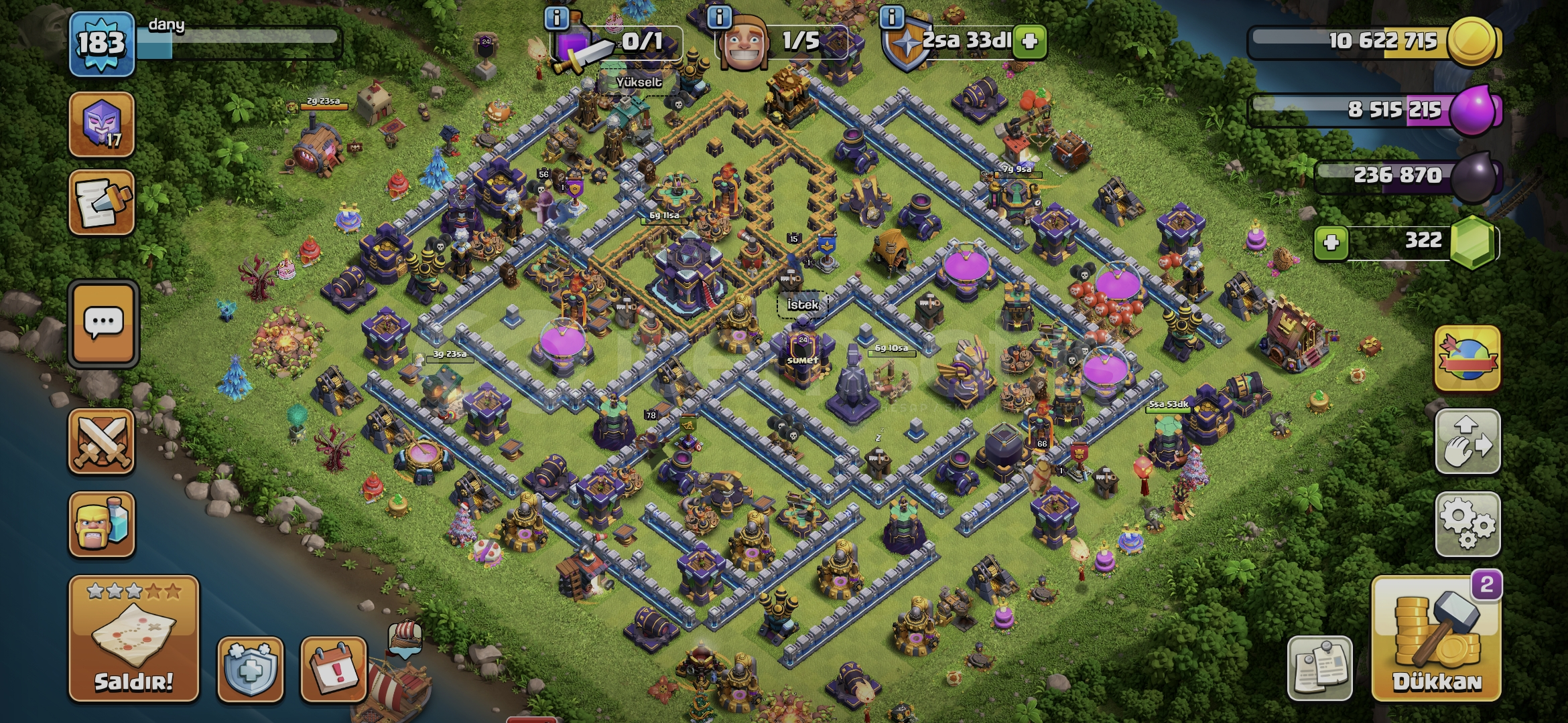 TH15 & 1854 KS YILDIZI!! | 183 LVL TH15 & 1854 KS YILDIZI!! | 183 LVL