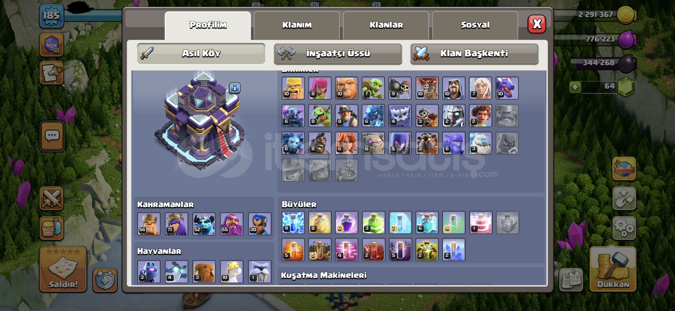 TH15⚡️ 6 İNŞAATÇILI 186 LEVEL TH15⚡️ 6 İNŞAATÇILI 186 LEVEL