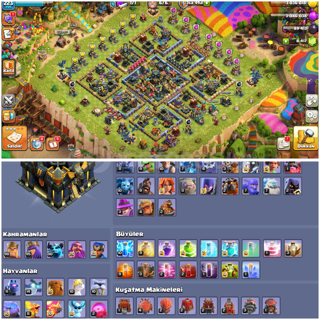 TH17⚡️COC | • MAX EKİPMANLI MAXA YAKIN KÖY TH17⚡️COC | • MAX EKİPMANLI MAXA YAKIN KÖY