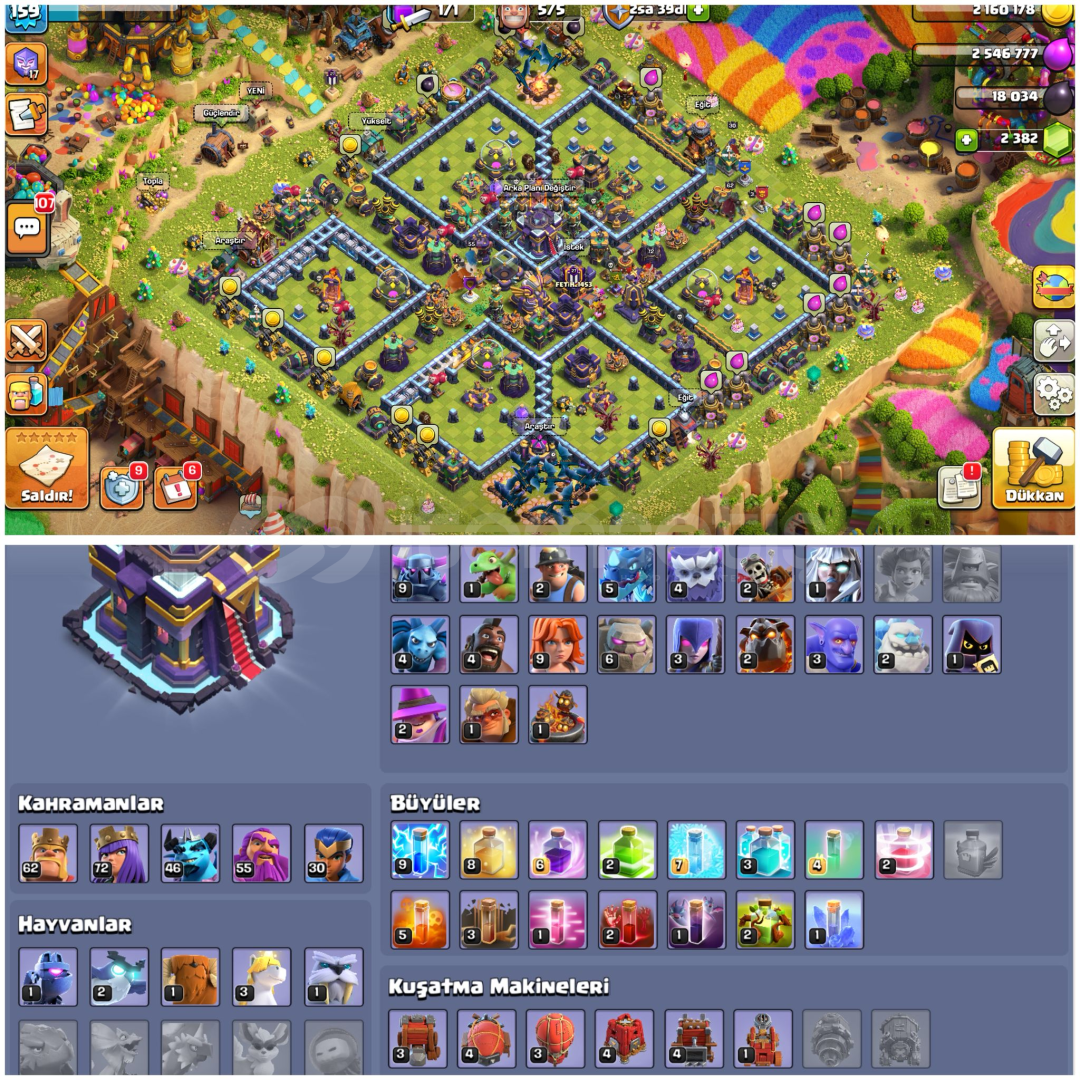 TH15⚡️COC | • 159 LEVEL + YARI MAX HESAP TH15⚡️COC | • 159 LEVEL + YARI MAX HESAP