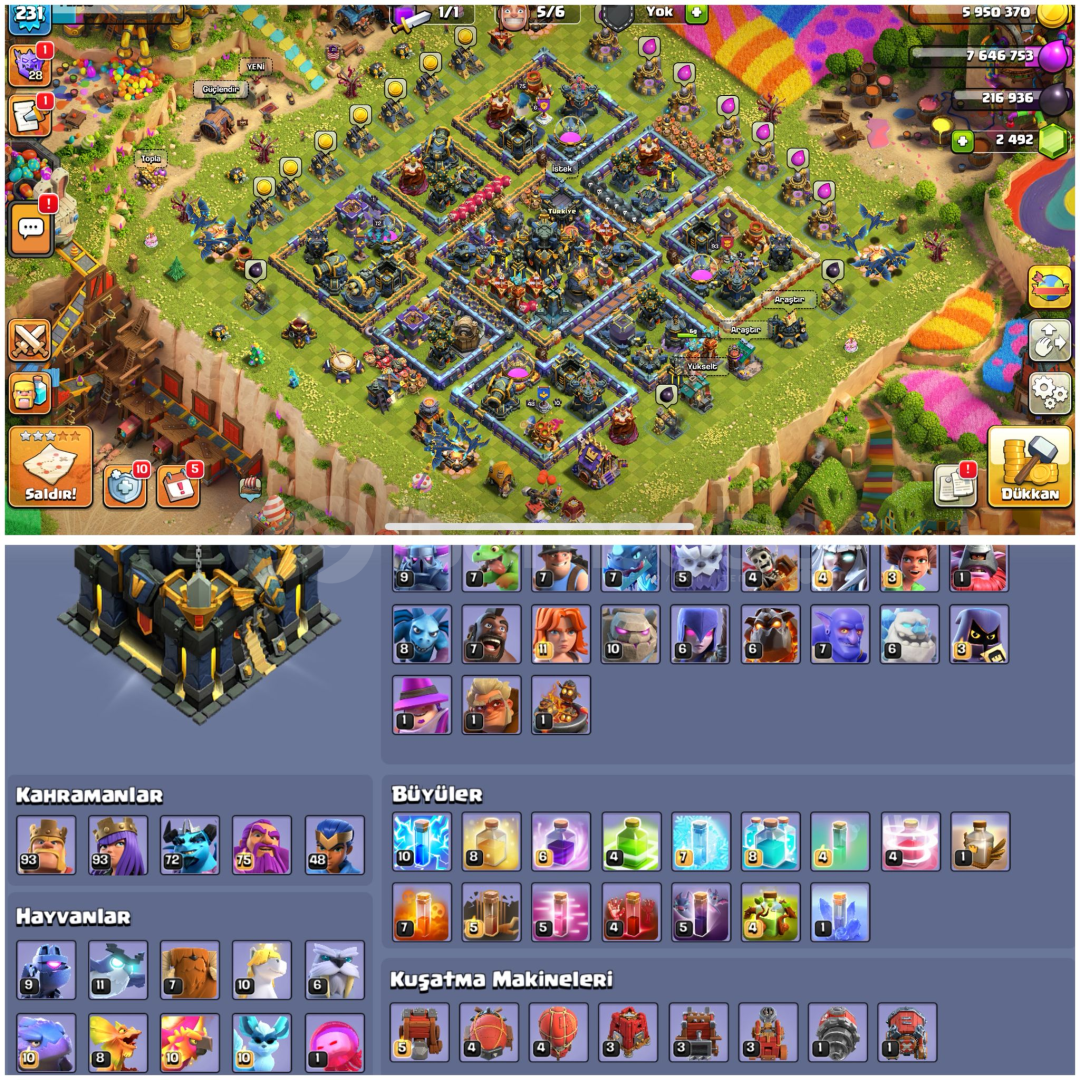 TH17⚡️COC | • 231 LEVEL + MAX EKİPMANLI KÖY TH17⚡️COC | • 231 LEVEL + MAX EKİPMANLI KÖY