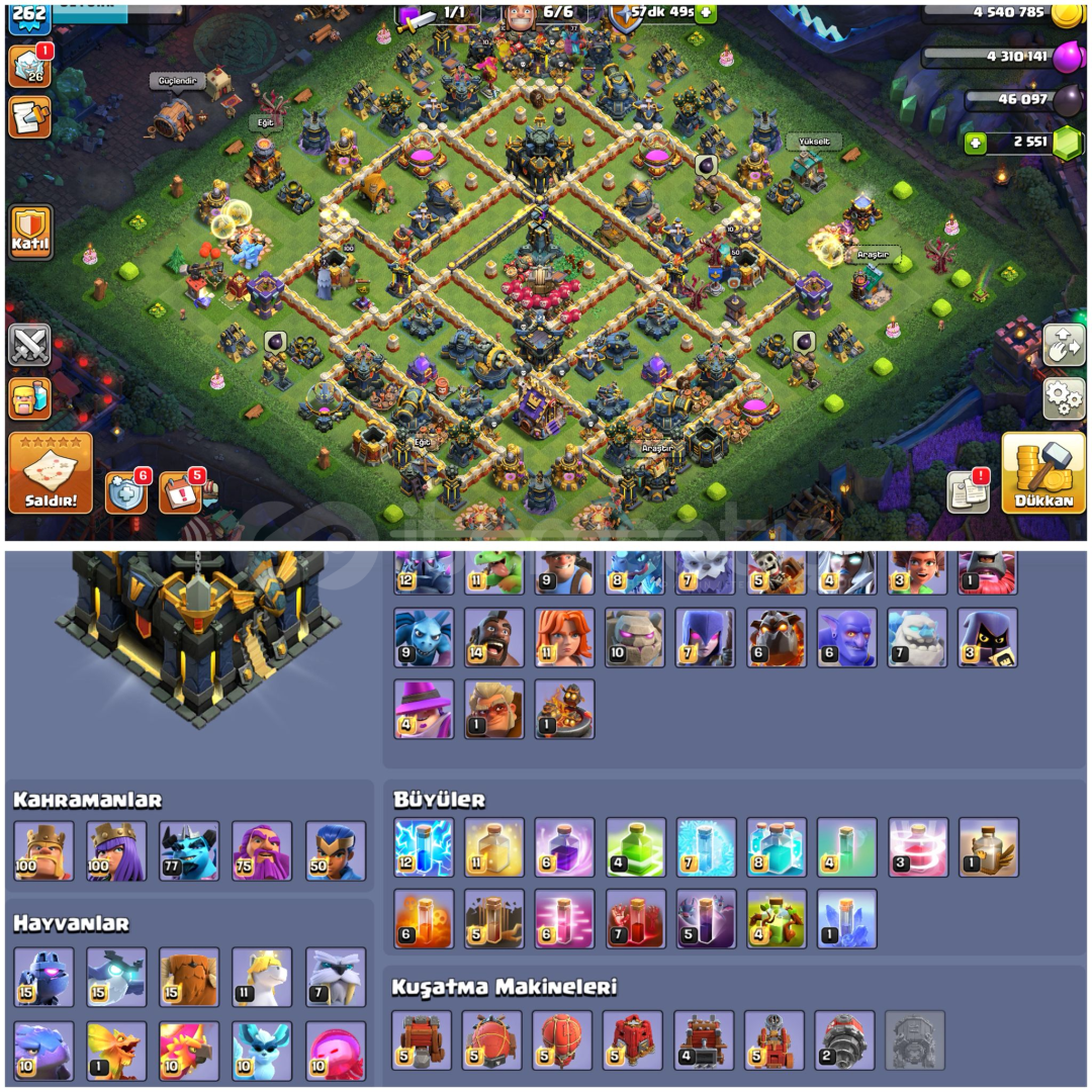 TH17⚡️COC | • 262 LEVEL + UFAK EKSİKLER HARİÇ MA TH17⚡️COC | • 262 LEVEL + UFAK EKSİKLER HARİÇ MA