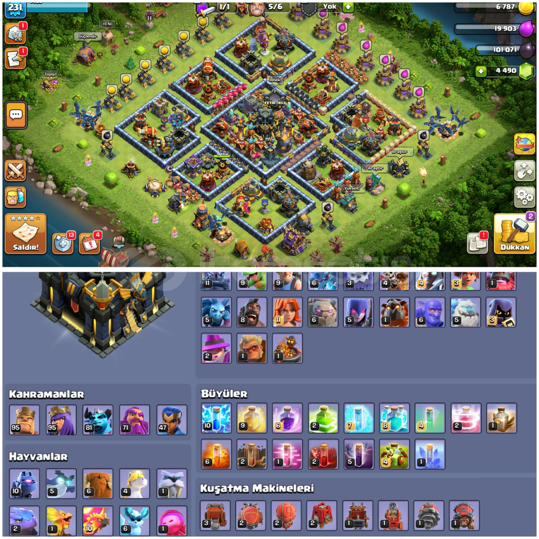 TH17⚡️COC | • 231 LEVEL + DUVAR HARİÇ MAX  TH17⚡️COC | • 231 LEVEL + DUVAR HARİÇ MAX