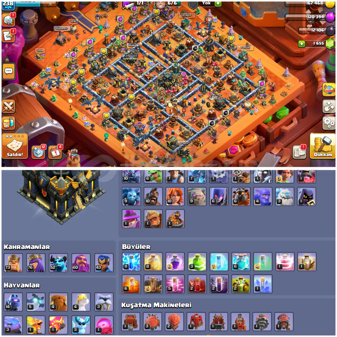 TH17⚡️COC | • 12 ARKAPLAN | KOLEKSİYONLUK HESAP TH17⚡️COC | • 12 ARKAPLAN | KOLEKSİYONLUK HESAP