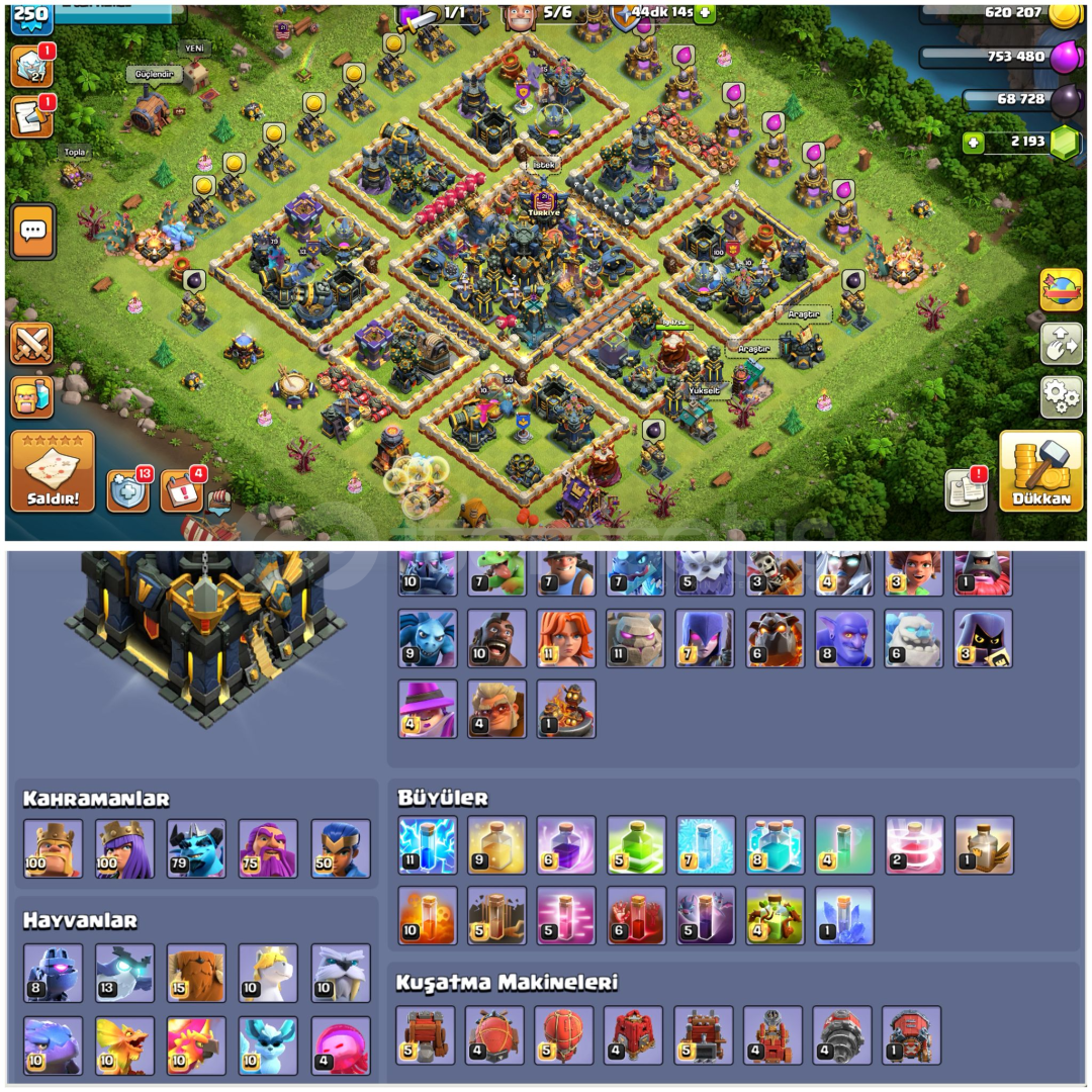 TH17⚡️COC | • 250 LEVEL | MAX HEROLAR | MAX  TH17⚡️COC | • 250 LEVEL | MAX HEROLAR | MAX