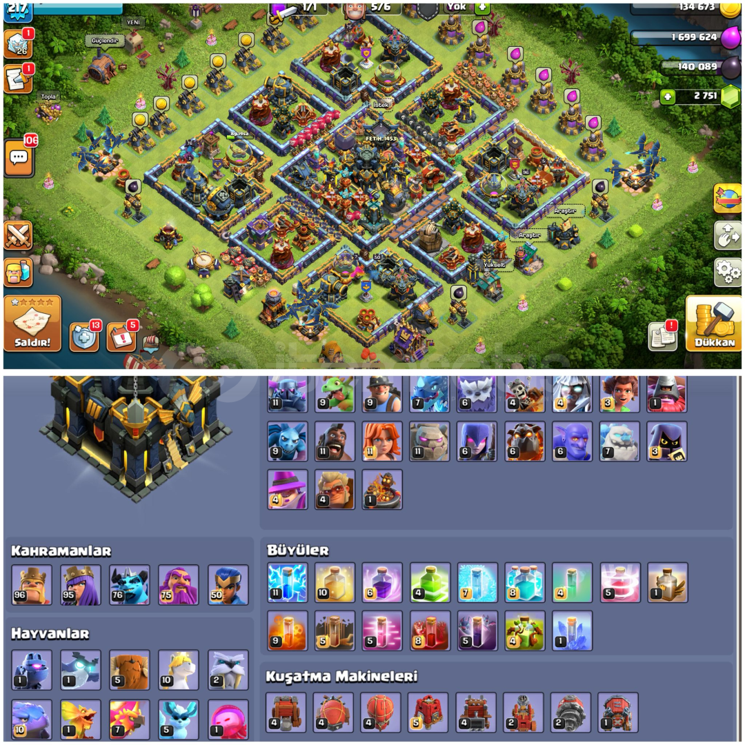TH17⚡️COC | • 217 LEVEL + MAX HEROLU HARİKA KÖY TH17⚡️COC | • 217 LEVEL + MAX HEROLU HARİKA KÖY