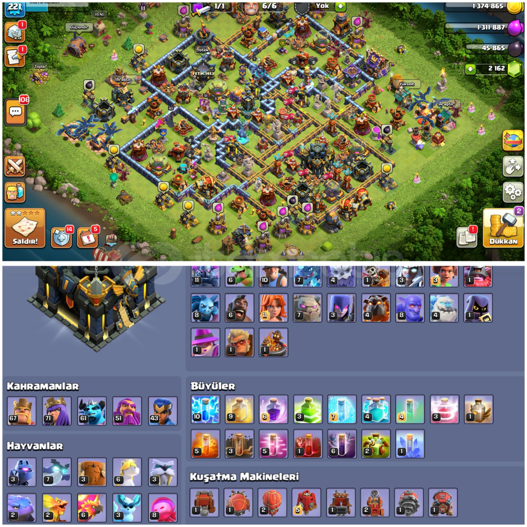 TH17⚡️COC | • 221 LEVEL + 1211 MADALYA | DOLU  TH17⚡️COC | • 221 LEVEL + 1211 MADALYA | DOLU