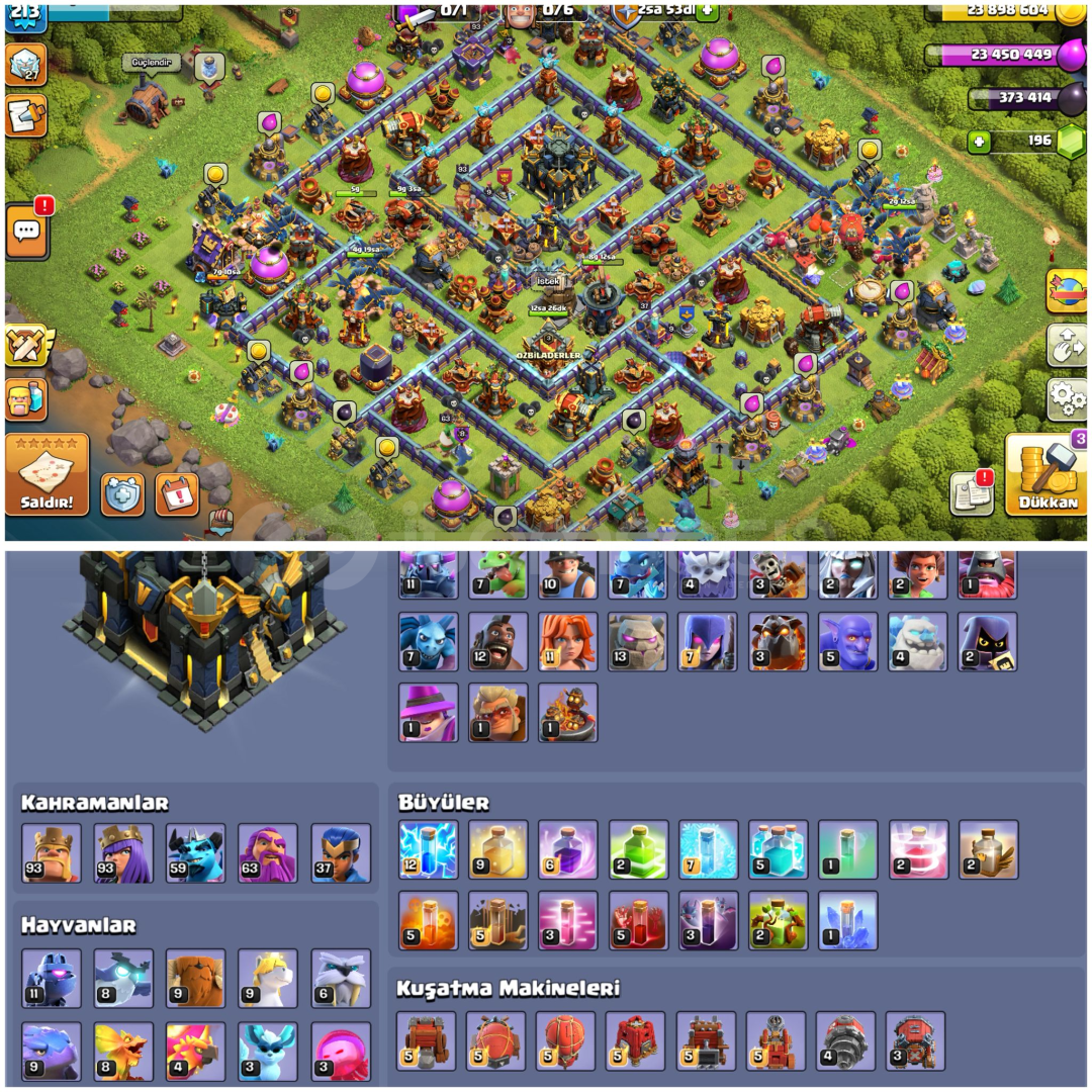 TH17⚡️COC | • 213 LEVEL | NERDEYSE MAX KÖY TH17⚡️COC | • 213 LEVEL | NERDEYSE MAX KÖY