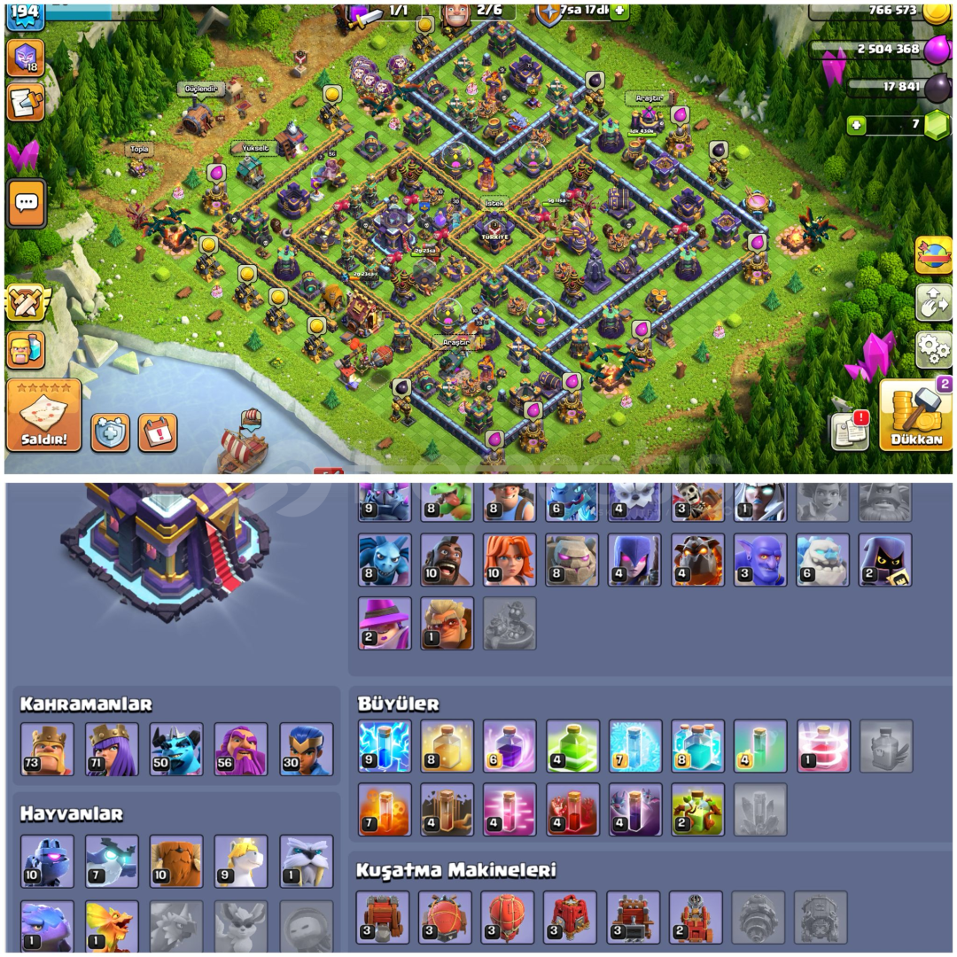 TH15⚡️COC | • 194 LEVEL | YARI MAX UYGUN FİYAT TH15⚡️COC | • 194 LEVEL | YARI MAX UYGUN FİYAT